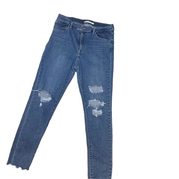 Women's Levi's Blue Skinny Jeans Size 32‎ - Picture 2 of 8